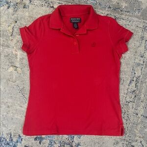 Ralph Lauren Polo Jeans Red Women's Polo Tee Size Small